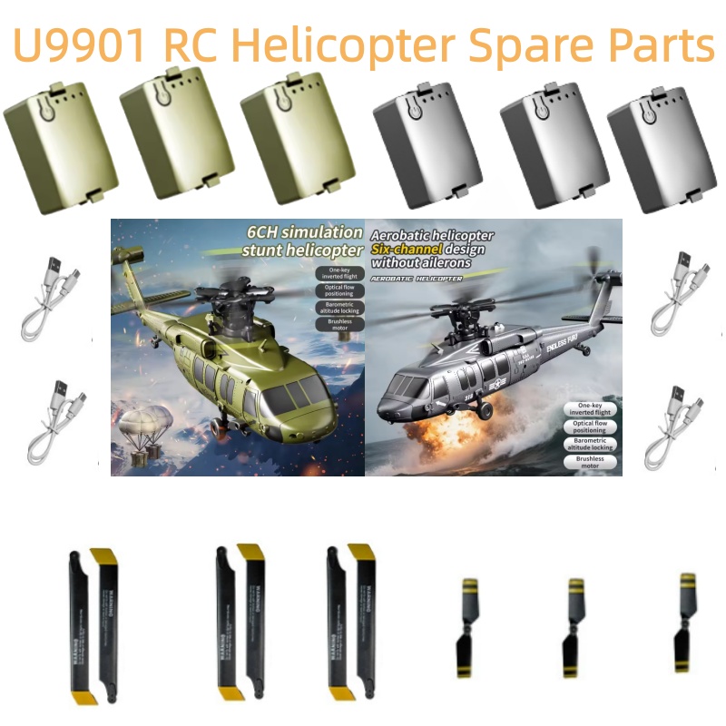 7.4V 300Mah Pil JJRC U9901 Hel - Rc Helicopter Coaxial incelemesi ve fiyatı